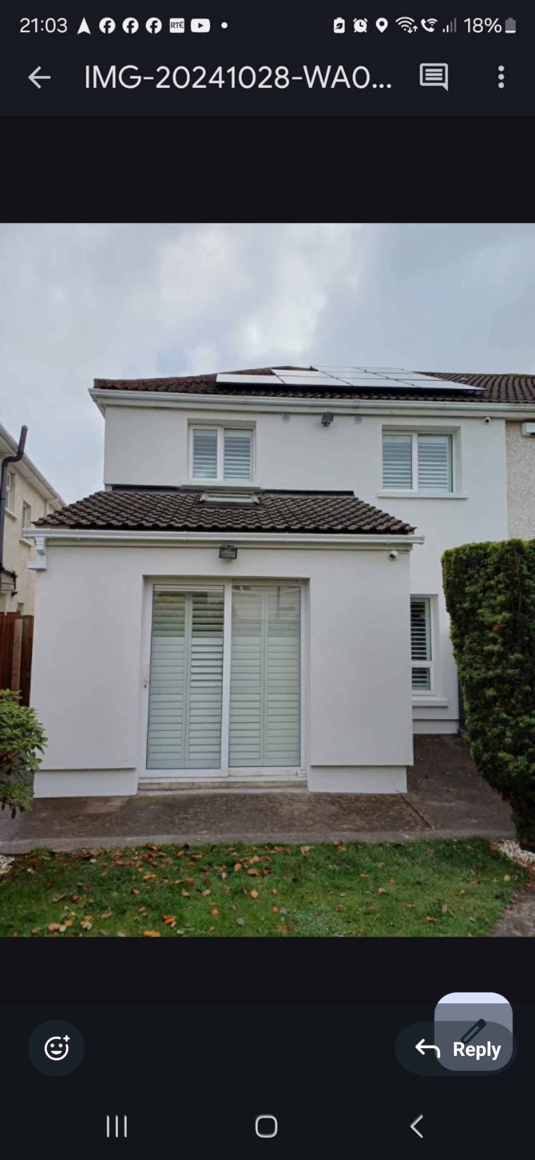 External wall insulation project photo